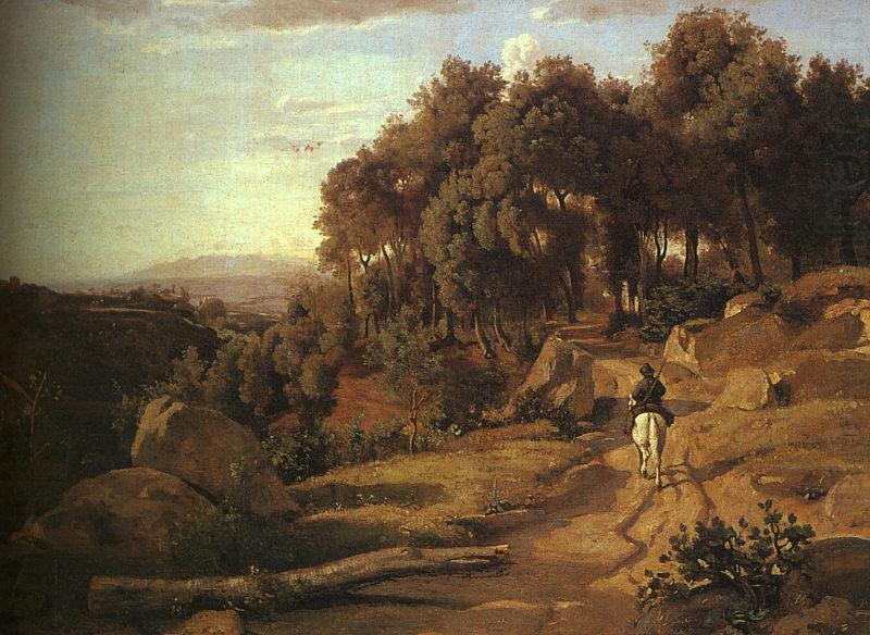 A View near Volterra_1,  Jean Baptiste Camille  Corot